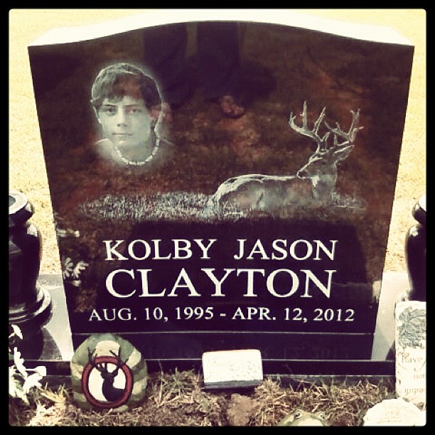 Kolby Clayton Headstone