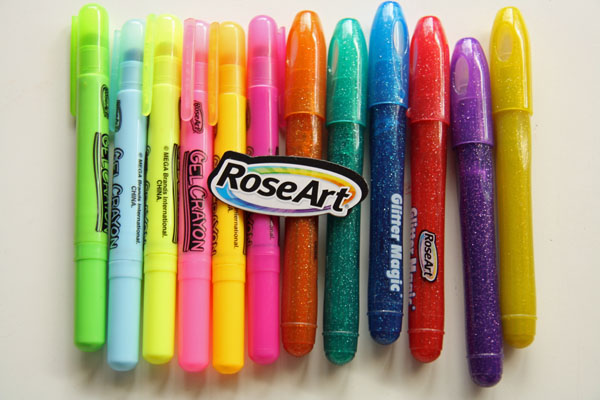 RoseArt Glitter Markers & Gel Crayons
