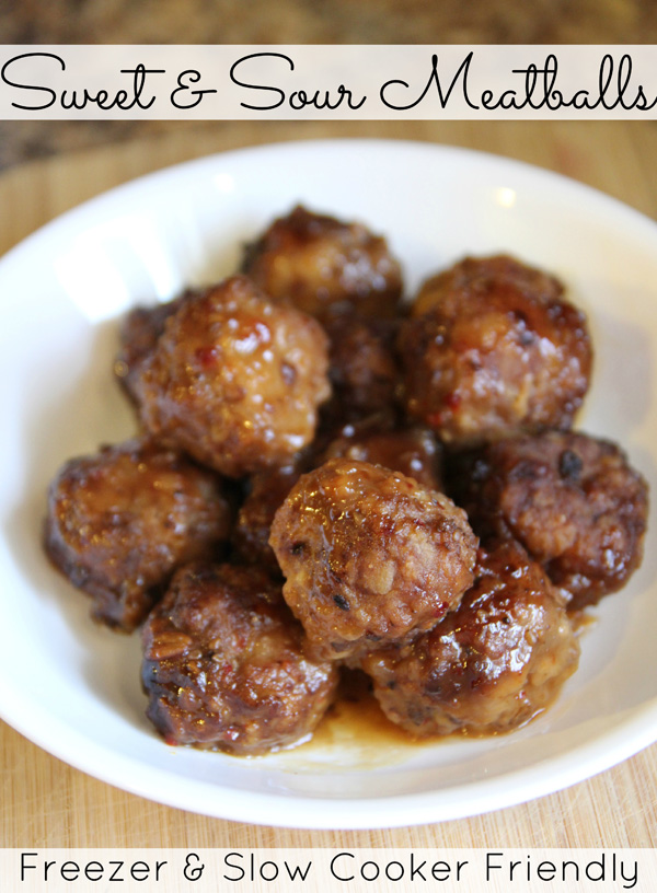 Sweet & Sour Meatballs Freezer Slow Cooker Recipe