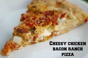 Chicken Bacon Ranch Pizza Recipe ItsGravyBaby.com